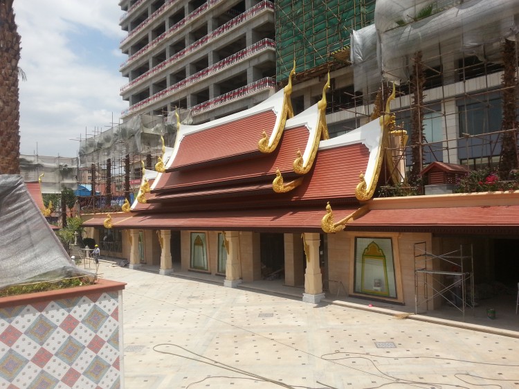 百妥木塑木墻板落地云南售樓部項目，鑄就高端建筑外立面